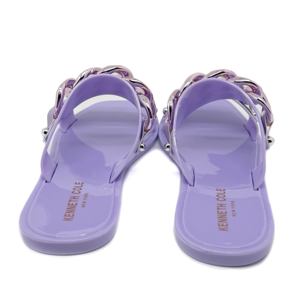 Kenneth Cole Naveen Chain Jelly Sandal Lilac Purple Size 7 - Picture 5 of 10